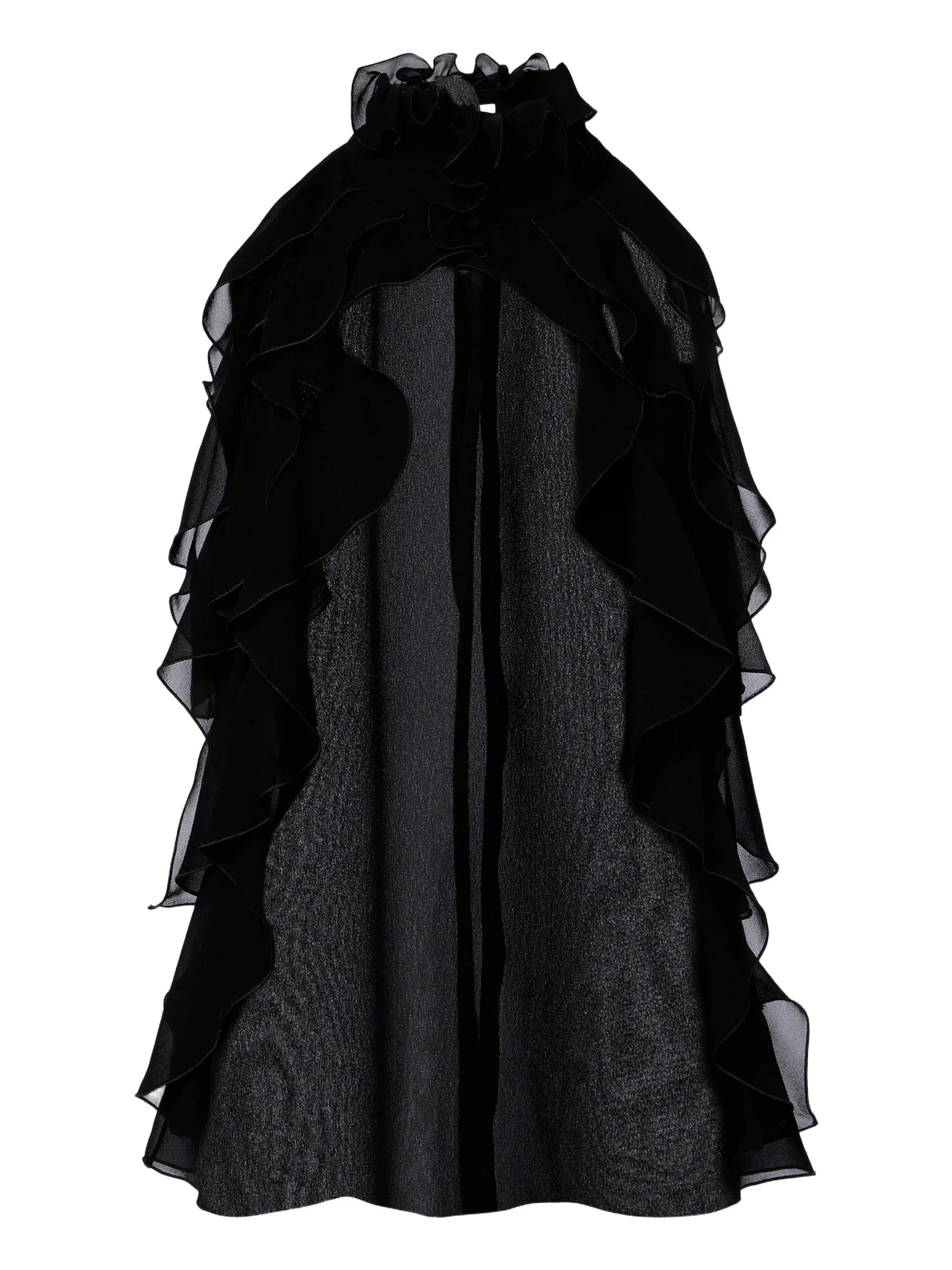 Ruffled silk chiffon top Ruffled silk chiffon top