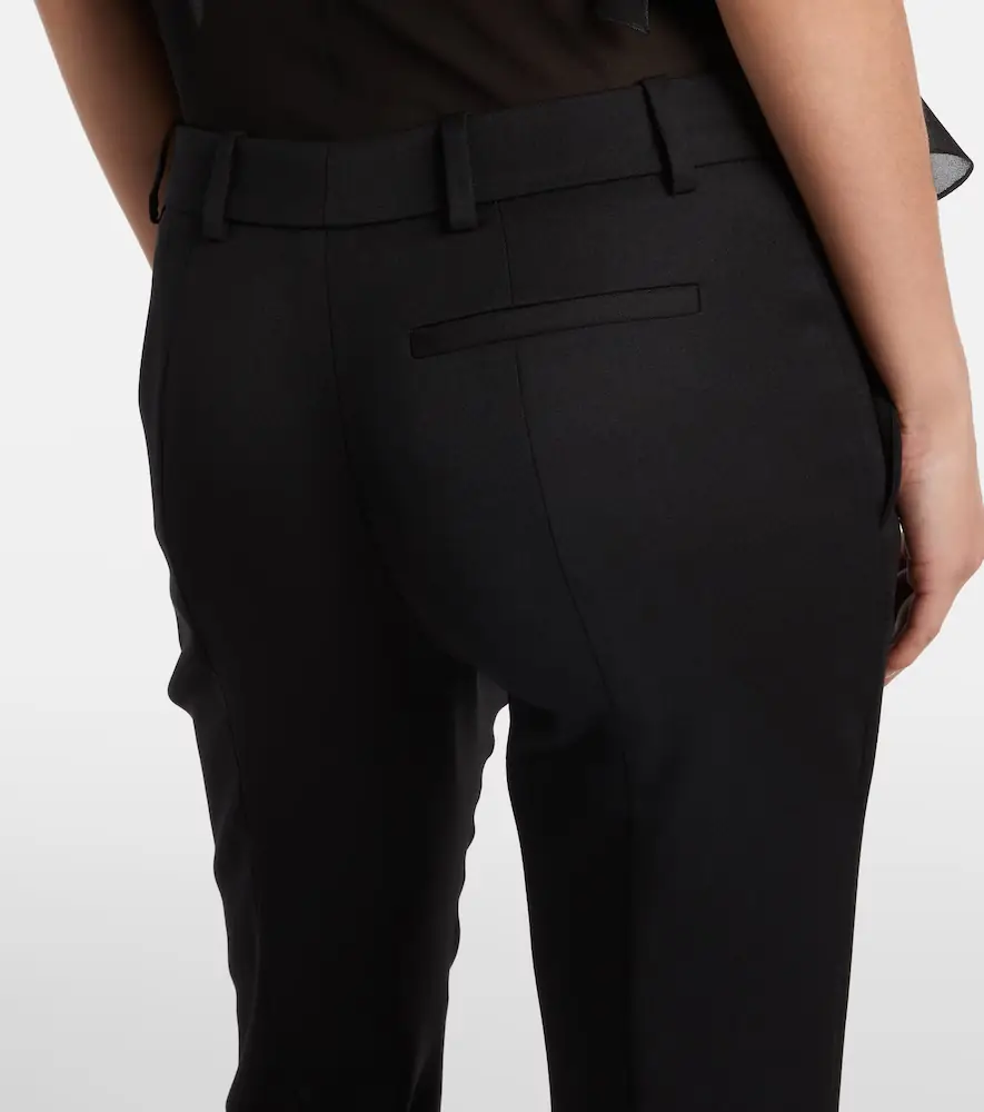 Alexander McQueen Low-rise wool flared pants | Thumbnail 2 Alexander McQueen Low-rise wool flared pants | Thumbnail 2