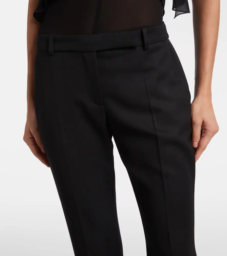 Alexander McQueen Low-rise wool flared pants | Thumbnail 5 Alexander McQueen Low-rise wool flared pants | Thumbnail 5