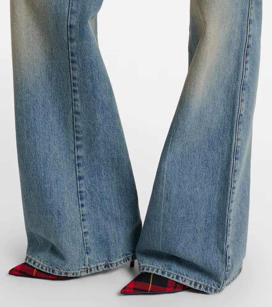 Alexander McQueen High-rise wide-leg jeans | Thumbnail 2 Alexander McQueen High-rise wide-leg jeans | Thumbnail 2