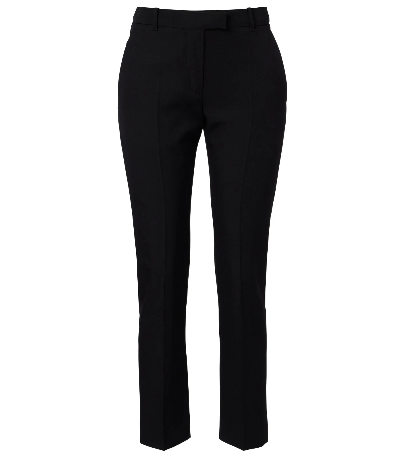 Wool straight pants
