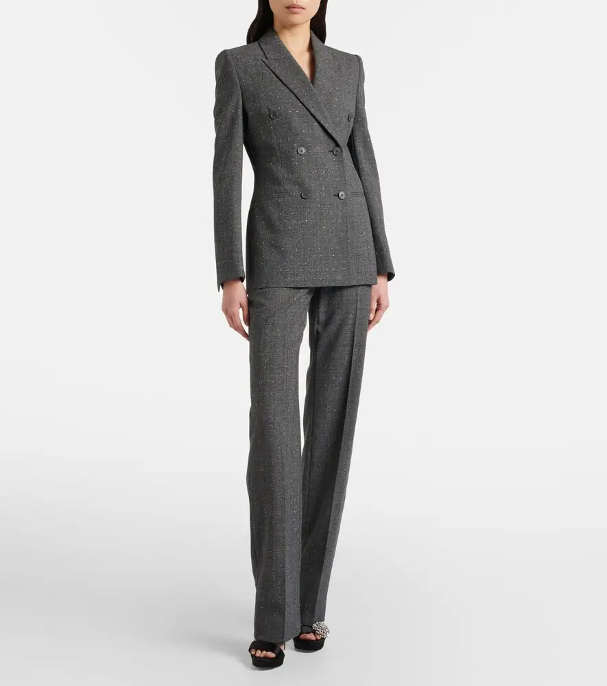 Alexander McQueen Prince of Wales check wool straight pants | Thumbnail 6 Alexander McQueen Prince of Wales check wool straight pants | Thumbnail 6