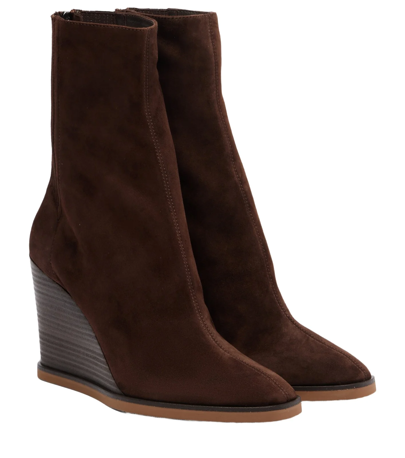 Saint Honoré 85 suede wedge ankle boots Saint Honoré 85 suede wedge ankle boots