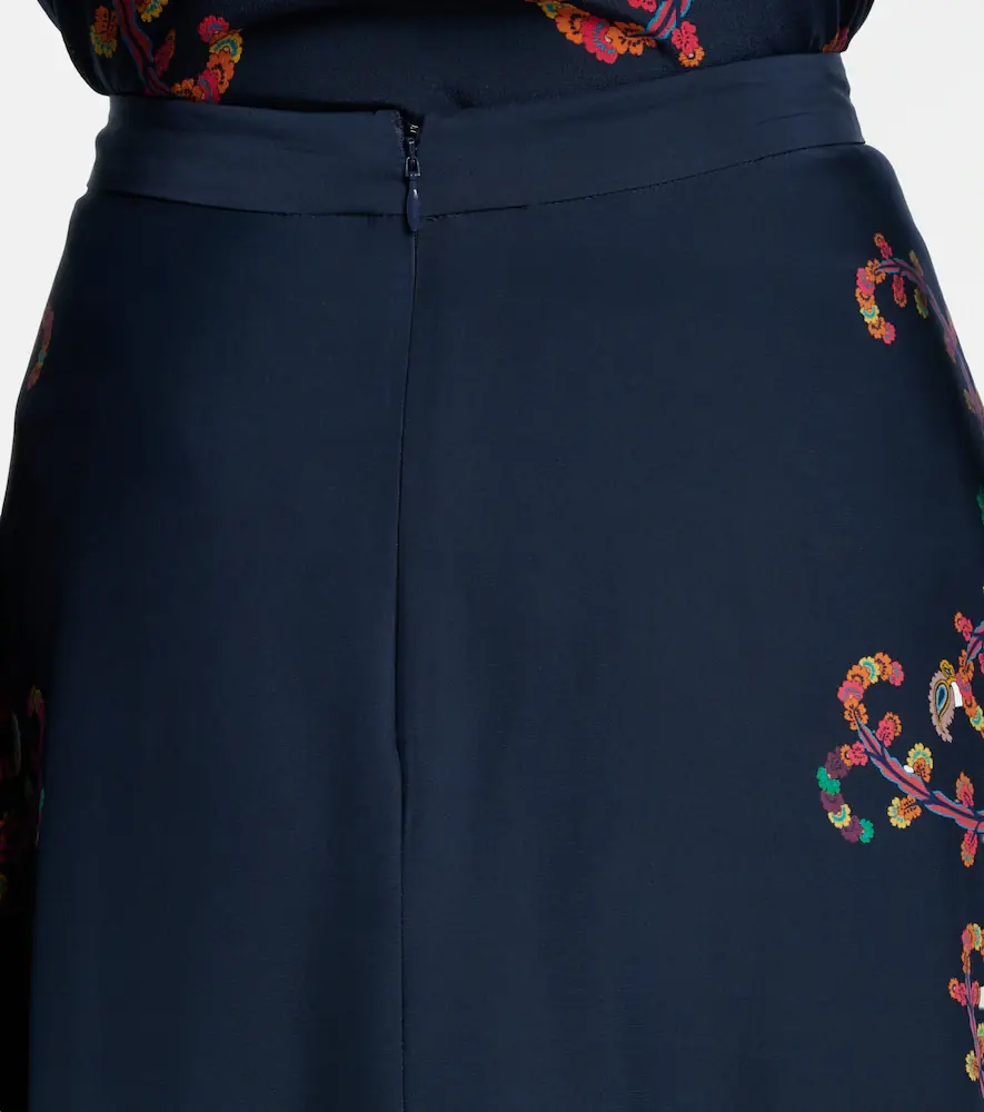 Etro Paisley printed silk maxi skirt | Thumbnail 3