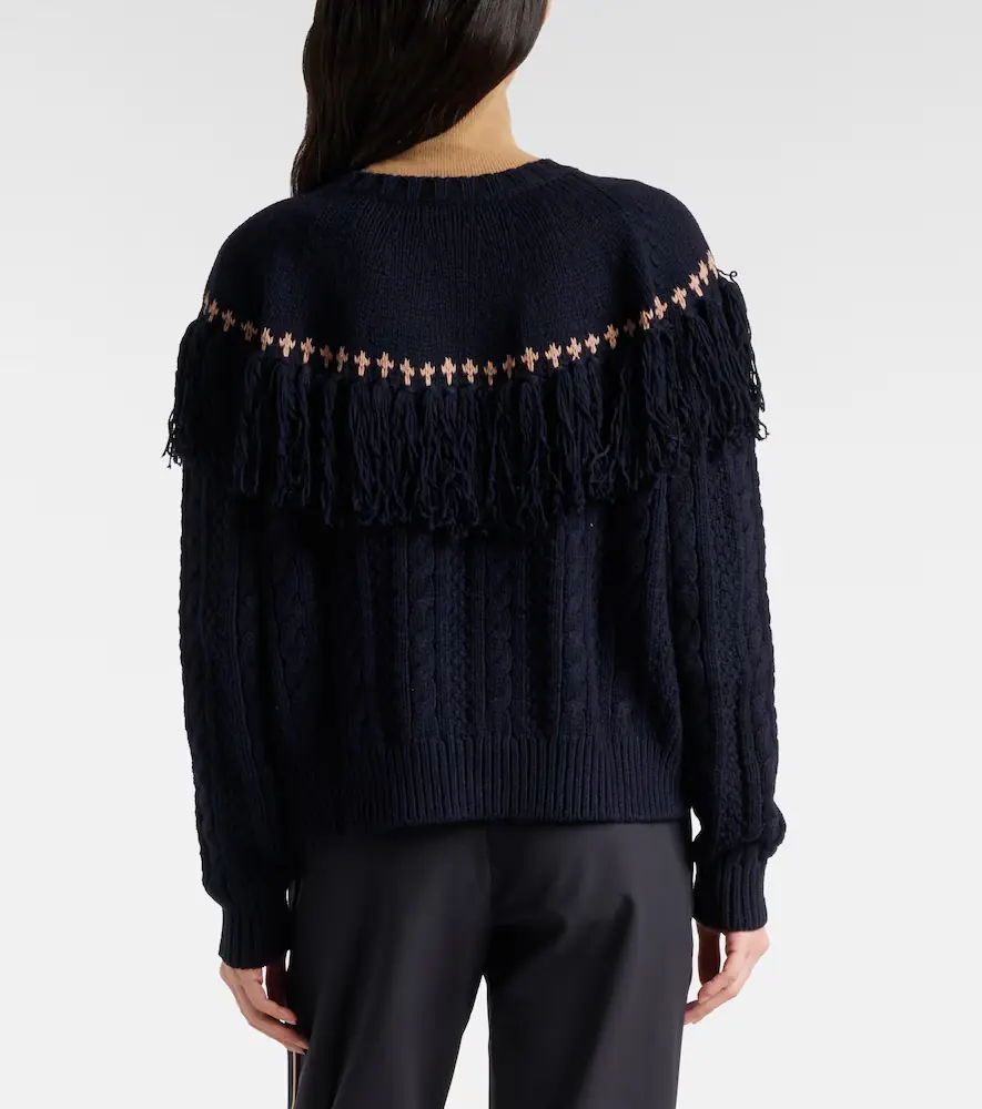 The Upside Clara fringed wool and cotton sweater | Thumbnail 2 The Upside Clara fringed wool and cotton sweater | Thumbnail 2