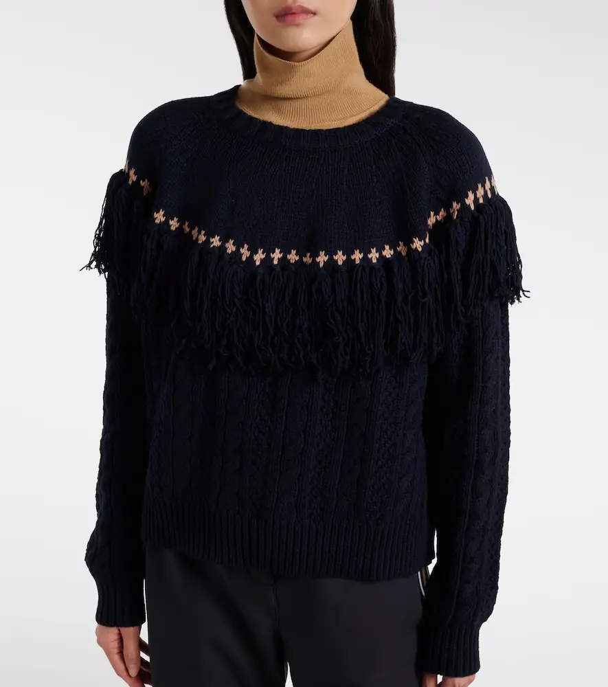 The Upside Clara fringed wool and cotton sweater | Thumbnail 4 The Upside Clara fringed wool and cotton sweater | Thumbnail 4