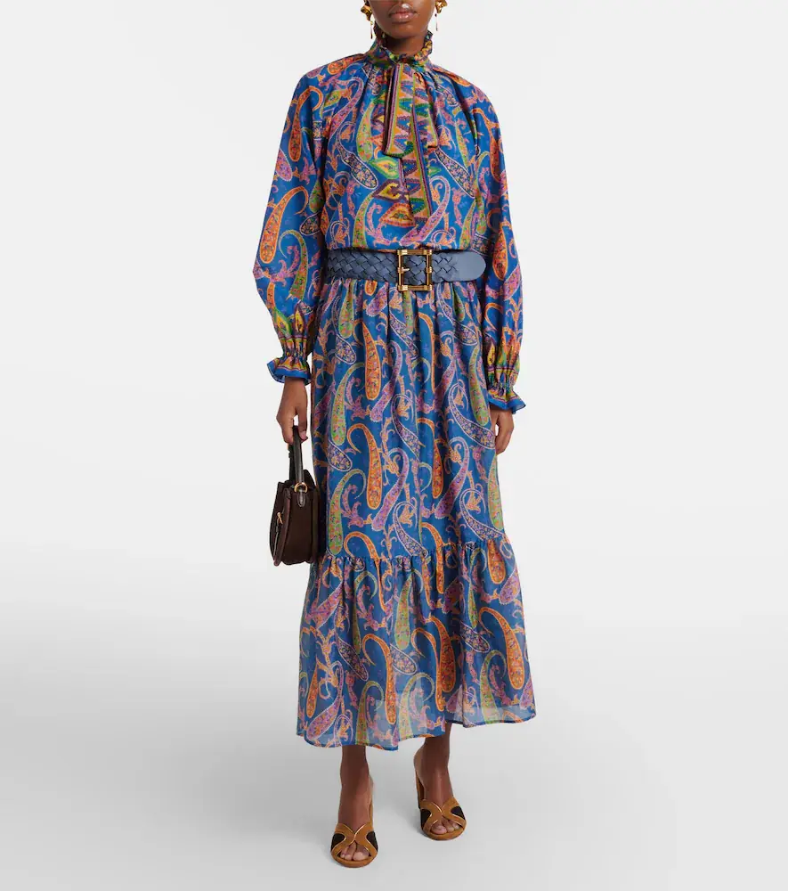 Etro Paisley cotton and silk maxi skirt | Thumbnail 2 Etro Paisley cotton and silk maxi skirt | Thumbnail 2