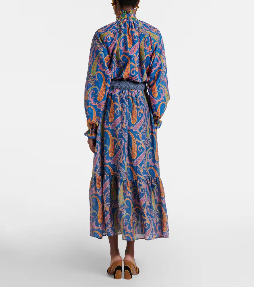 Etro Paisley cotton and silk maxi skirt | Thumbnail 3 Etro Paisley cotton and silk maxi skirt | Thumbnail 3
