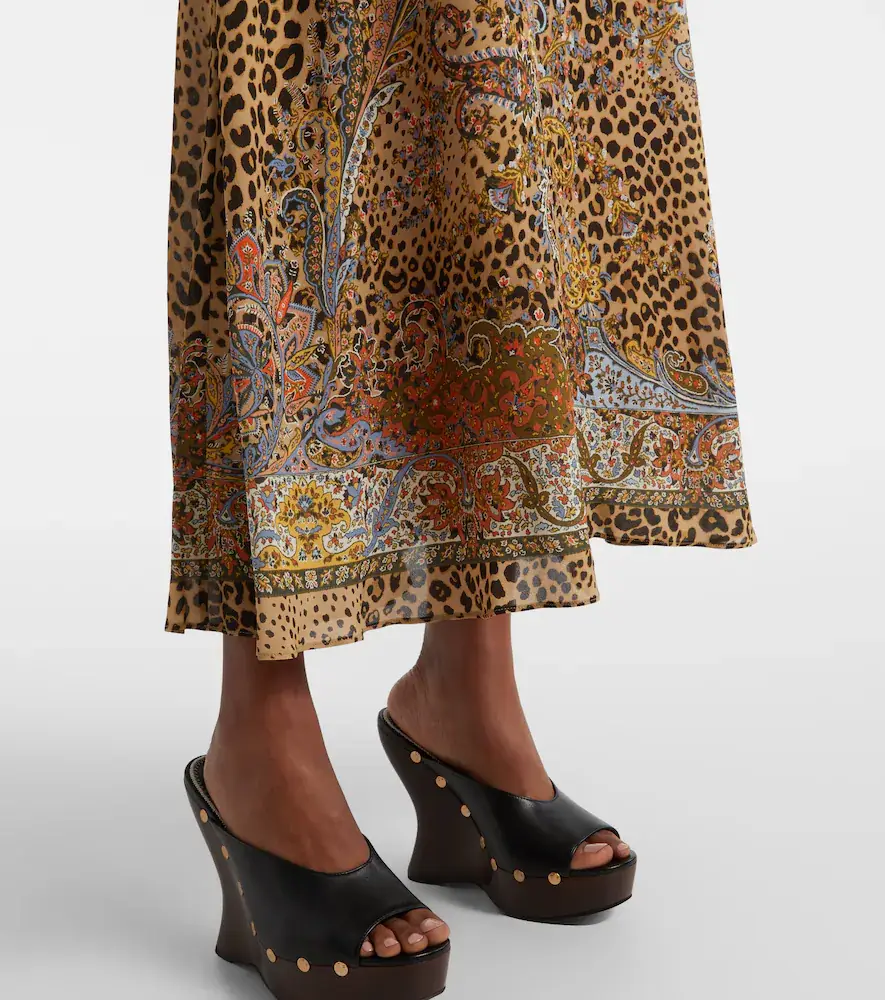 Etro Paisley leopard-print midi dress | Thumbnail 2