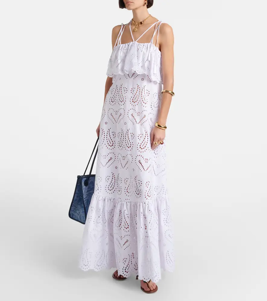 Etro Broderie anglaise cotton-blend maxi dress | Thumbnail 2