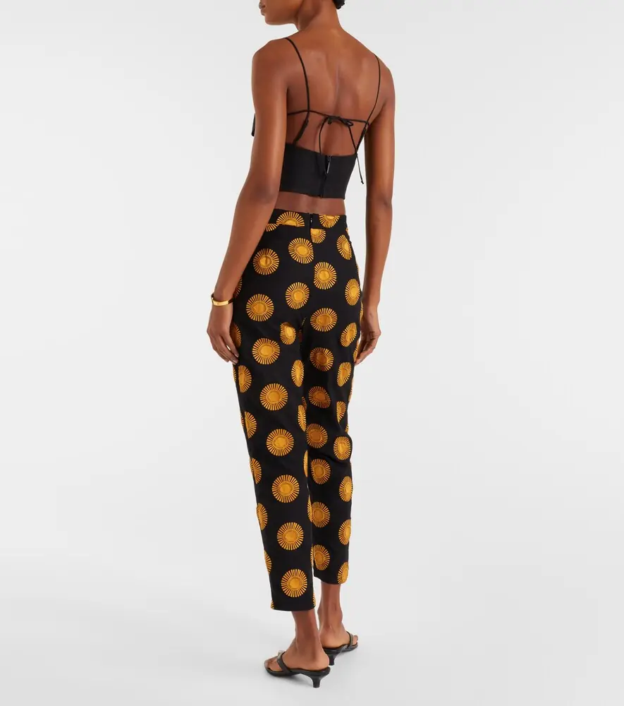 Cala de la Cruz Isola printed cotton-blend straight pants | Thumbnail 2