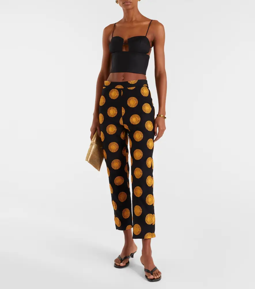 Cala de la Cruz Isola printed cotton-blend straight pants | Thumbnail 6