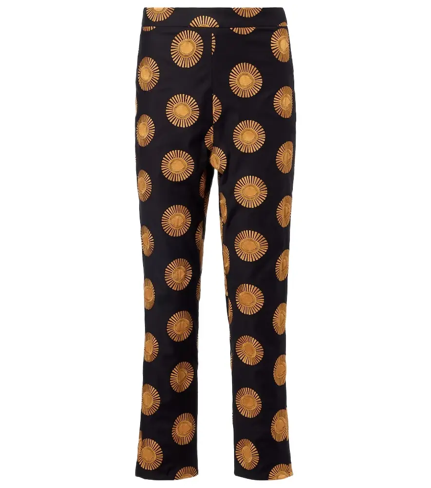Cala de la Cruz Isola printed cotton-blend straight pants | Image 1 Cala de la Cruz Isola printed cotton-blend straight pants | Image 1