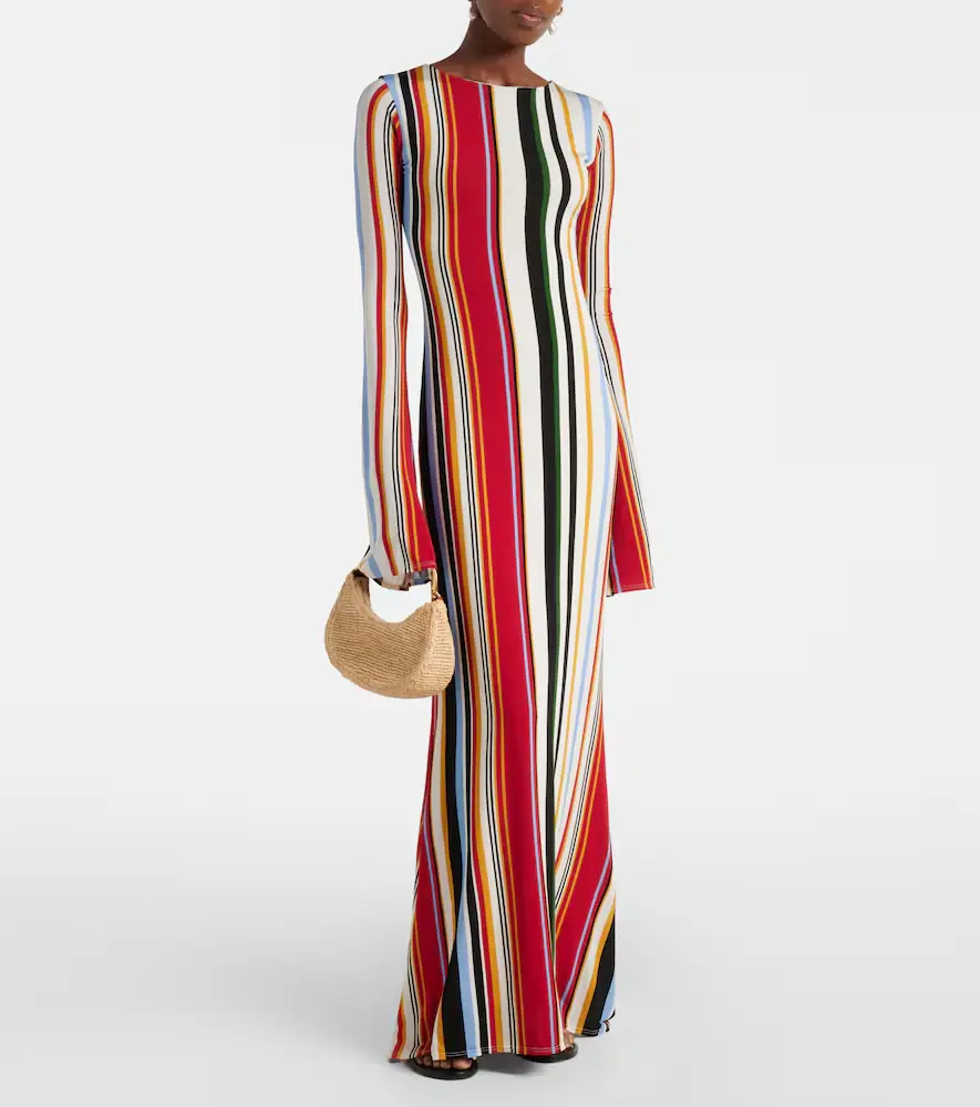 Cala de la Cruz Amay striped jersey maxi dress | Thumbnail 4