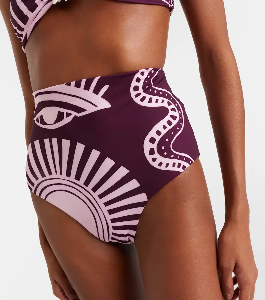 Cala de la Cruz Elisa printed high-rise bikini bottoms | Thumbnail 3