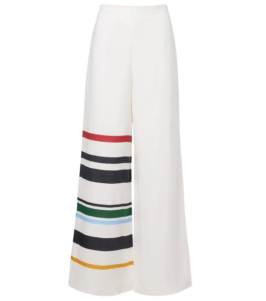 Cala de la Cruz Toya striped linen wide-leg pants | Image 1 Cala de la Cruz Toya striped linen wide-leg pants | Image 1