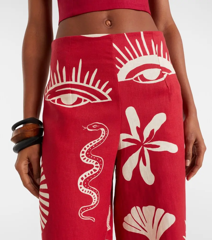 Cala de la Cruz Toya printed linen wide-leg pants | Thumbnail 5 Cala de la Cruz Toya printed linen wide-leg pants | Thumbnail 5