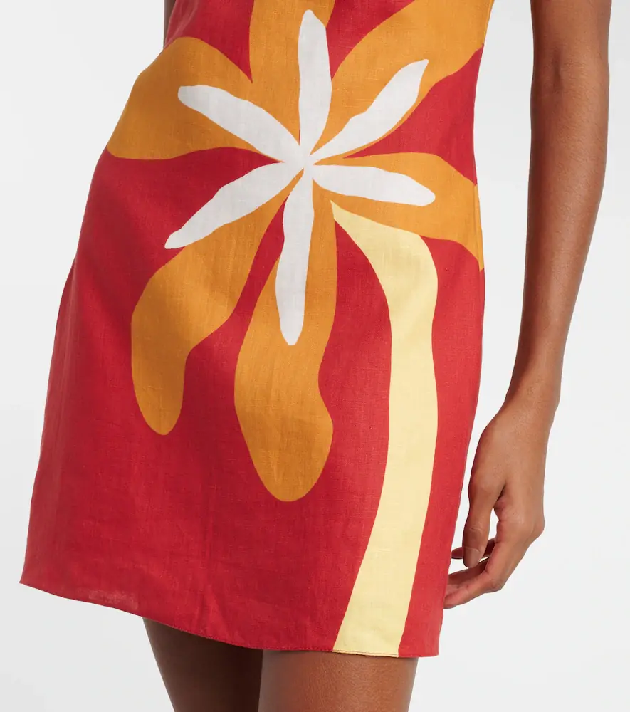 Cala de la Cruz Siela floral linen minidress | Thumbnail 2 Cala de la Cruz Siela floral linen minidress | Thumbnail 2
