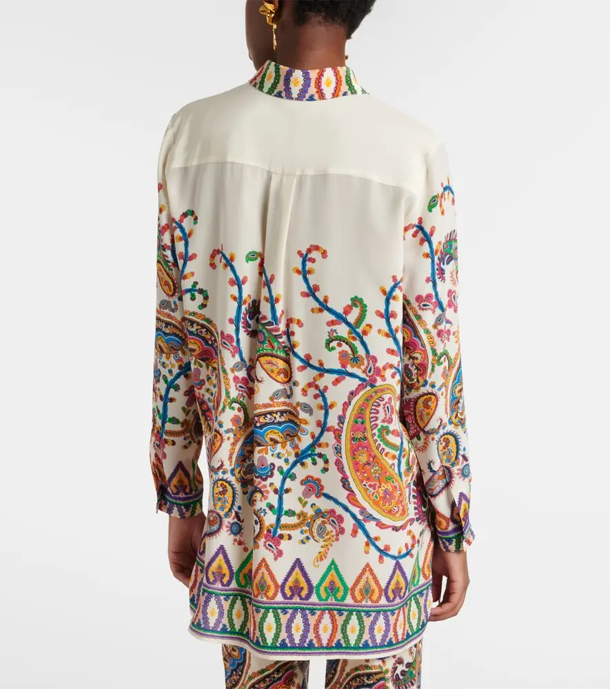 Etro Paisley printed silk shirt | Thumbnail 4 Etro Paisley printed silk shirt | Thumbnail 4