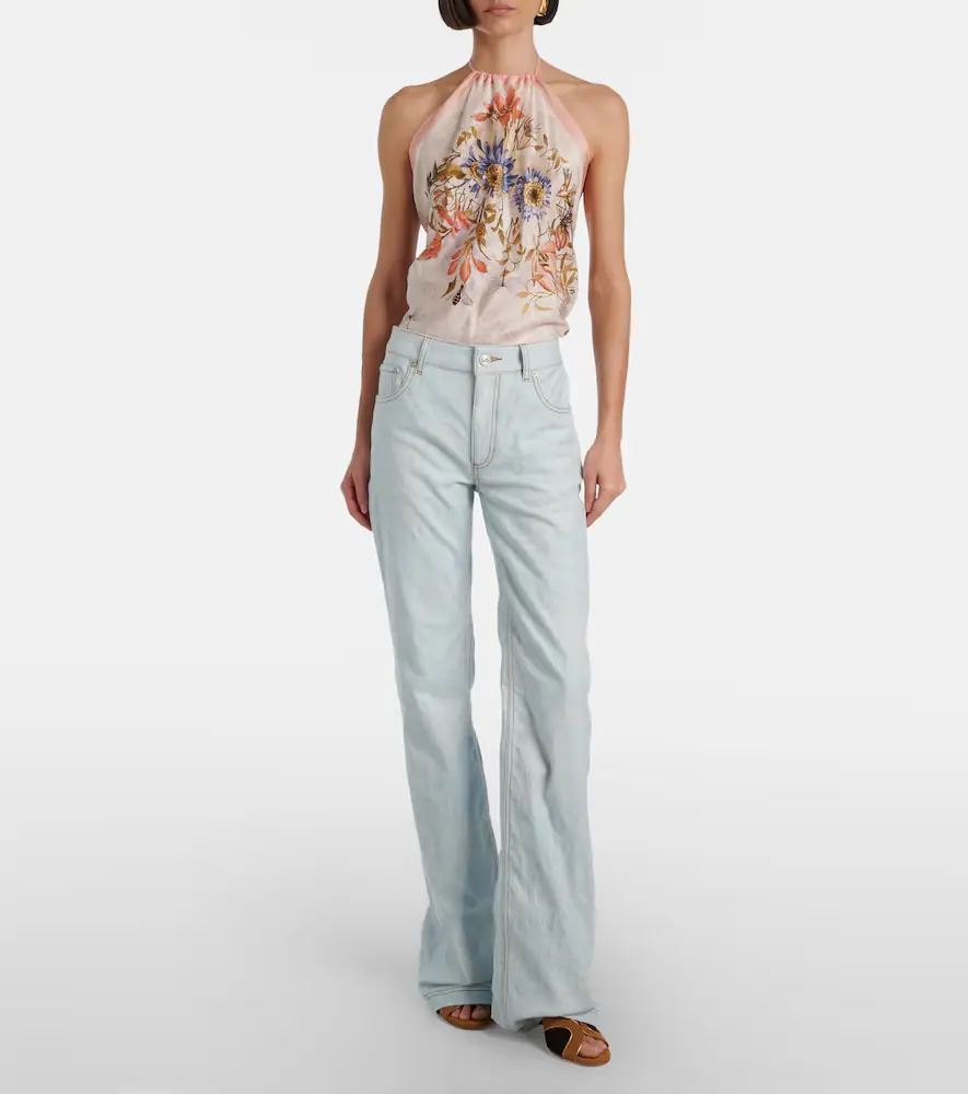 Etro Pegaso embroidered flared jeans | Thumbnail 4