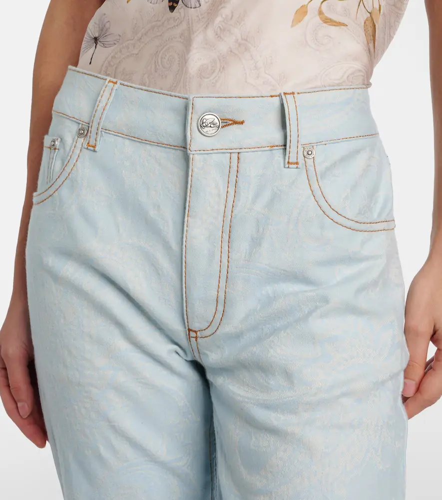 Etro Pegaso embroidered flared jeans | Thumbnail 6