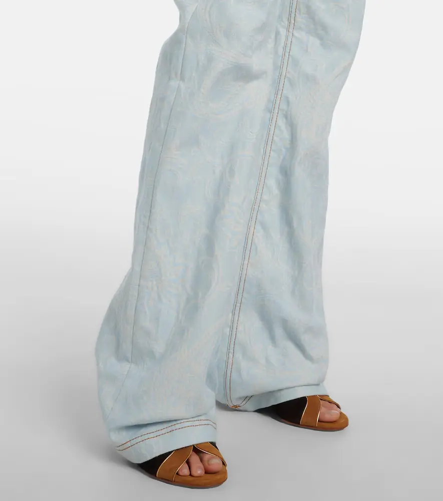 Etro Pegaso embroidered flared jeans | Thumbnail 7