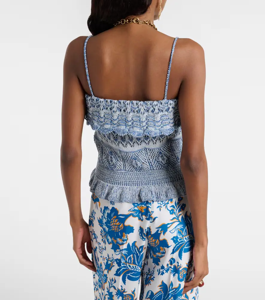 Etro Knitted cotton crop top | Thumbnail 3 Etro Knitted cotton crop top | Thumbnail 3