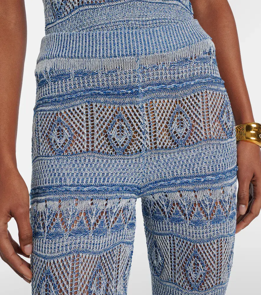 Etro Crochet cotton flared pants | Thumbnail 4 Etro Crochet cotton flared pants | Thumbnail 4