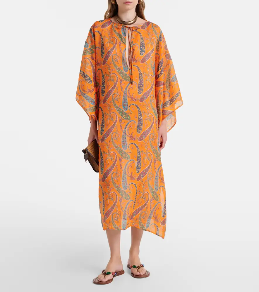 Etro Paisley ramie kaftan | Thumbnail 4
