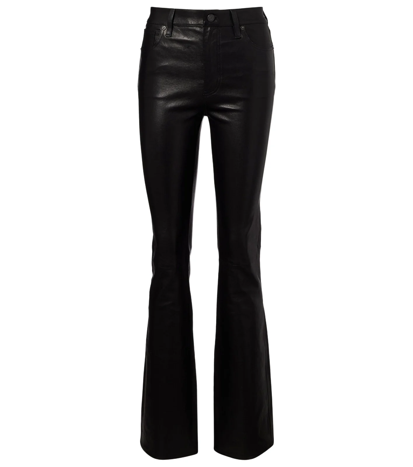 Reboot leather flared pants