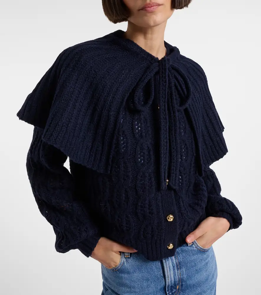 Frame Caped wool-blend cardigan | Thumbnail 3 Frame Caped wool-blend cardigan | Thumbnail 3