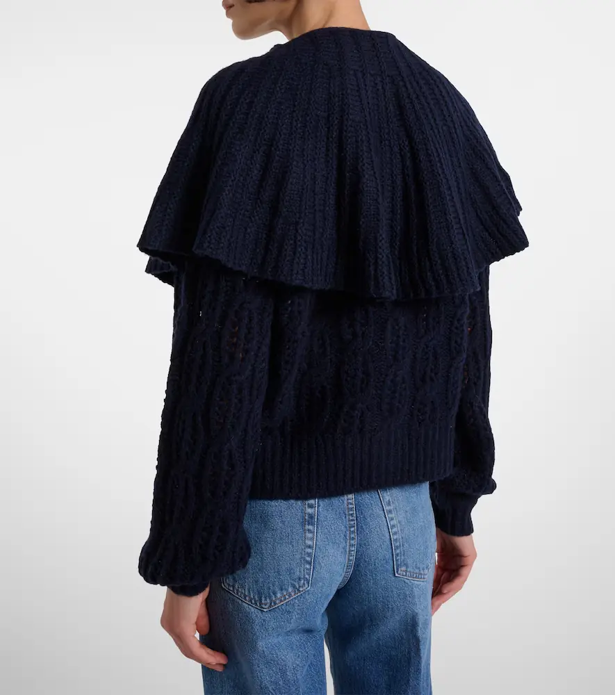 Frame Caped wool-blend cardigan | Thumbnail 4 Frame Caped wool-blend cardigan | Thumbnail 4