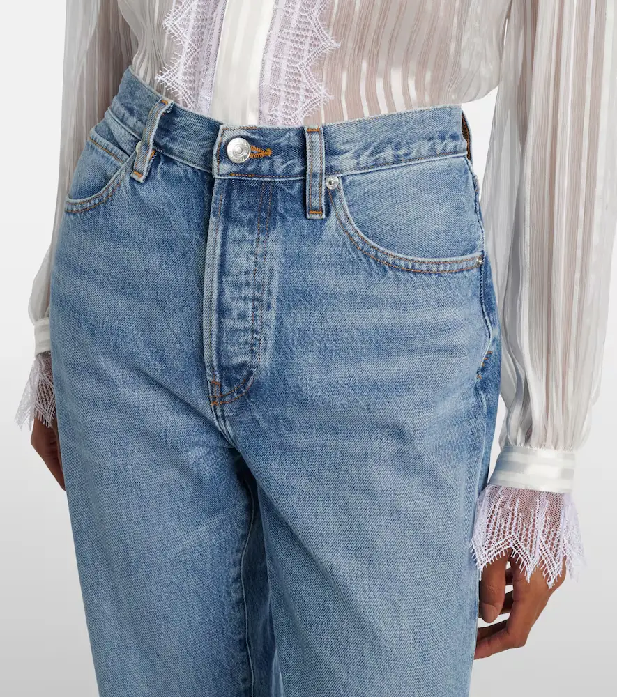 Frame Vertical Crop straight jeans | Thumbnail 2