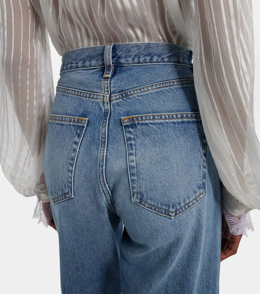 Frame Vertical Crop straight jeans | Thumbnail 5