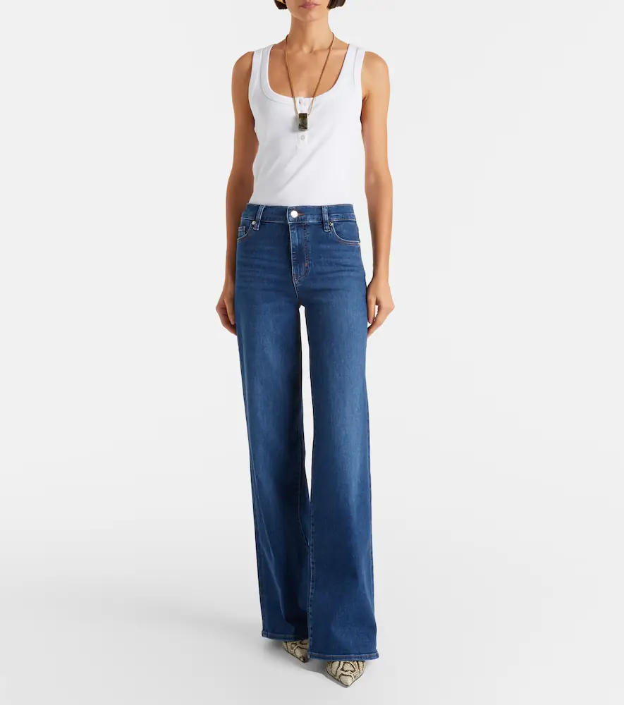 Frame Le Slim high-rise wide-leg jeans | Thumbnail 2