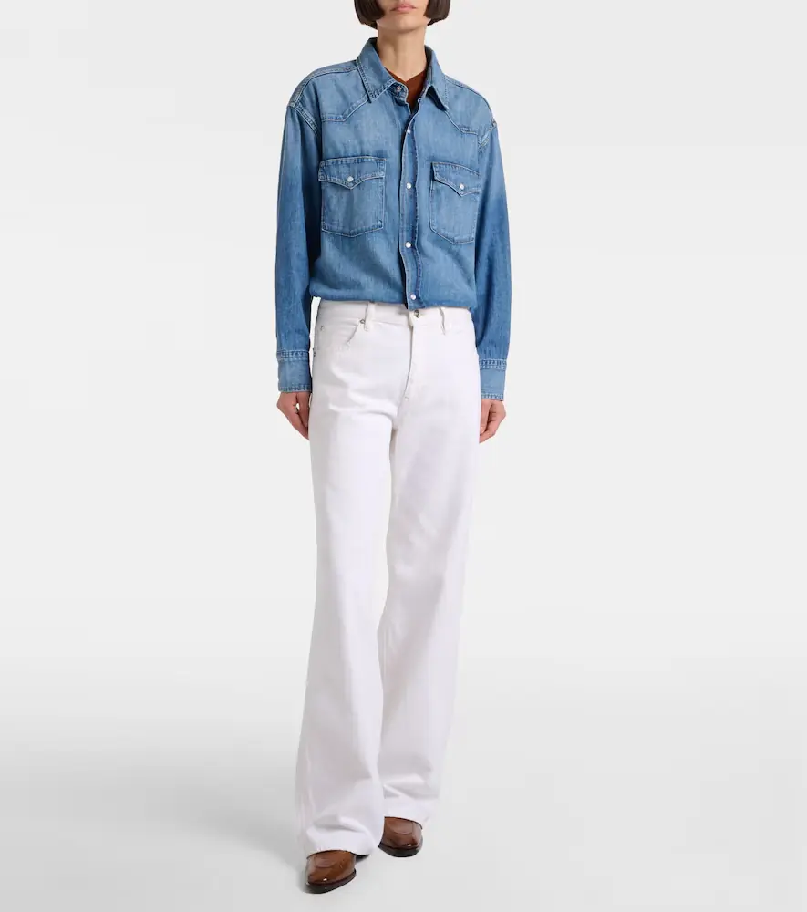 Frame Bubble mid-rise wide-leg jeans | Thumbnail 7