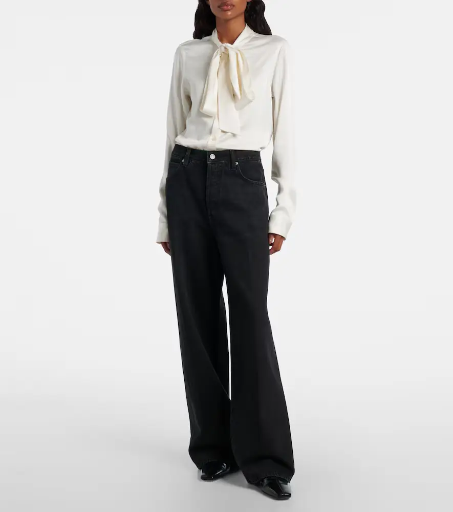 Frame Collegiate high-rise wide-leg jeans | Thumbnail 7