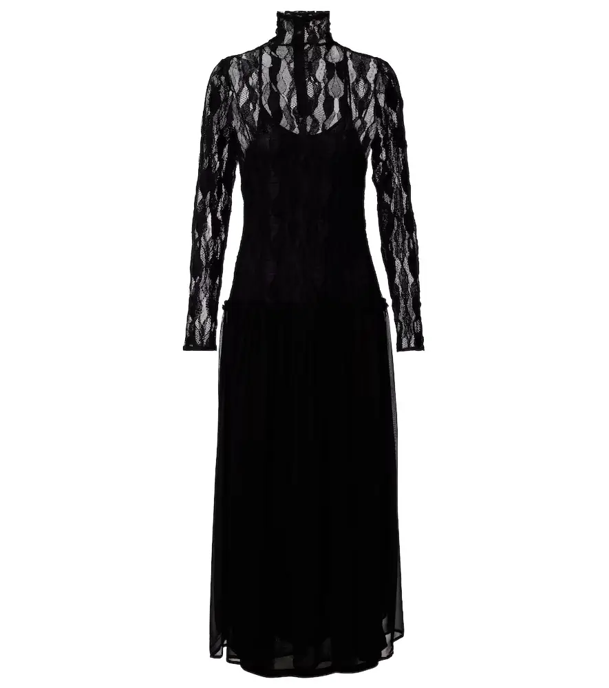 Ulla Johnson Sybil lace and chiffon maxi dress | Image 1 Ulla Johnson Sybil lace and chiffon maxi dress | Image 1