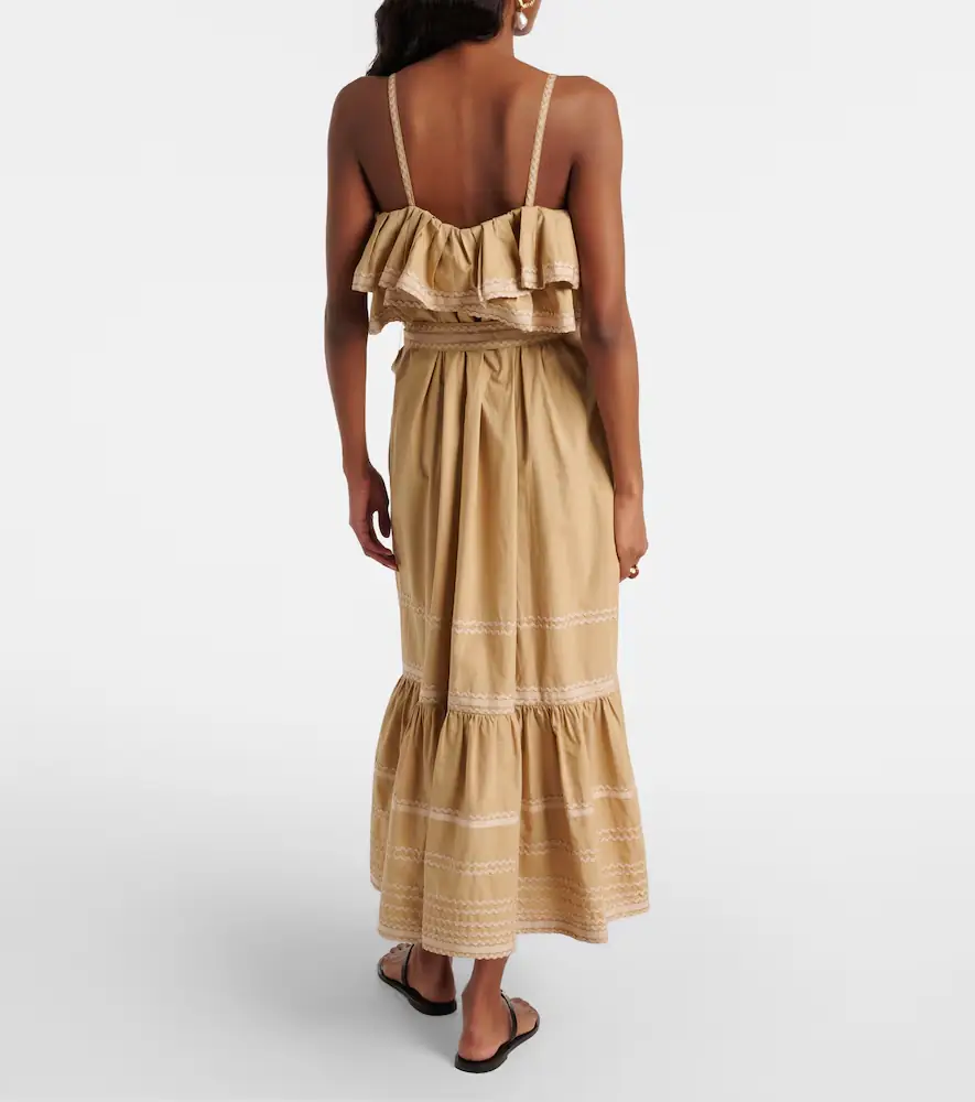 Ulla Johnson Lucian ruffled cotton midi dress | Thumbnail 4 Ulla Johnson Lucian ruffled cotton midi dress | Thumbnail 4