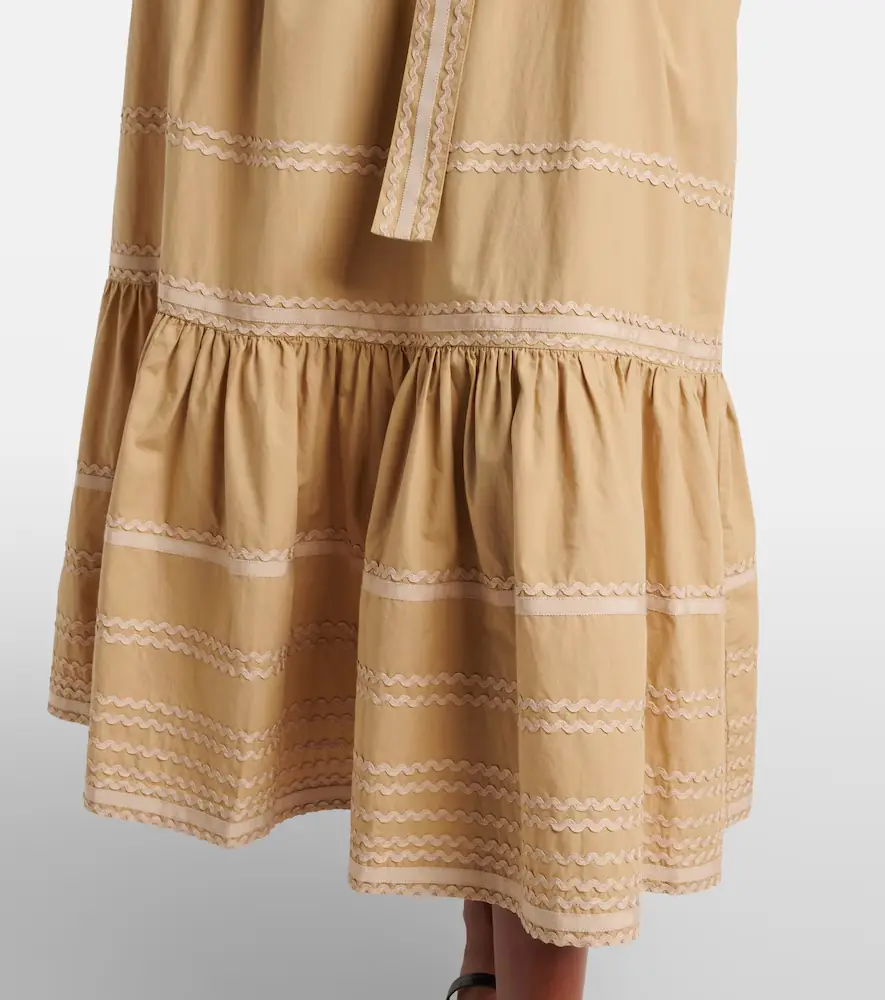 Ulla Johnson Lucian ruffled cotton midi dress | Thumbnail 5 Ulla Johnson Lucian ruffled cotton midi dress | Thumbnail 5