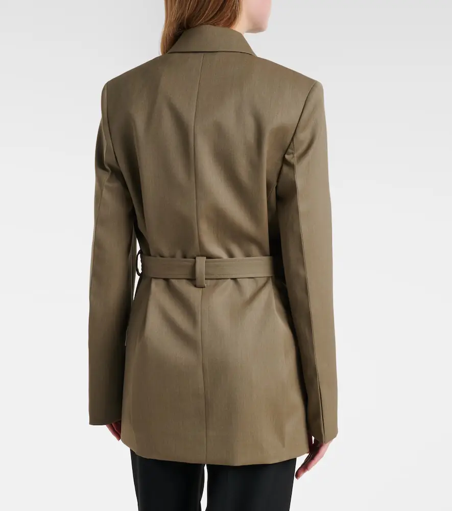 Victoria Beckham Belted wool-blend blazer | Thumbnail 6 Victoria Beckham Belted wool-blend blazer | Thumbnail 6
