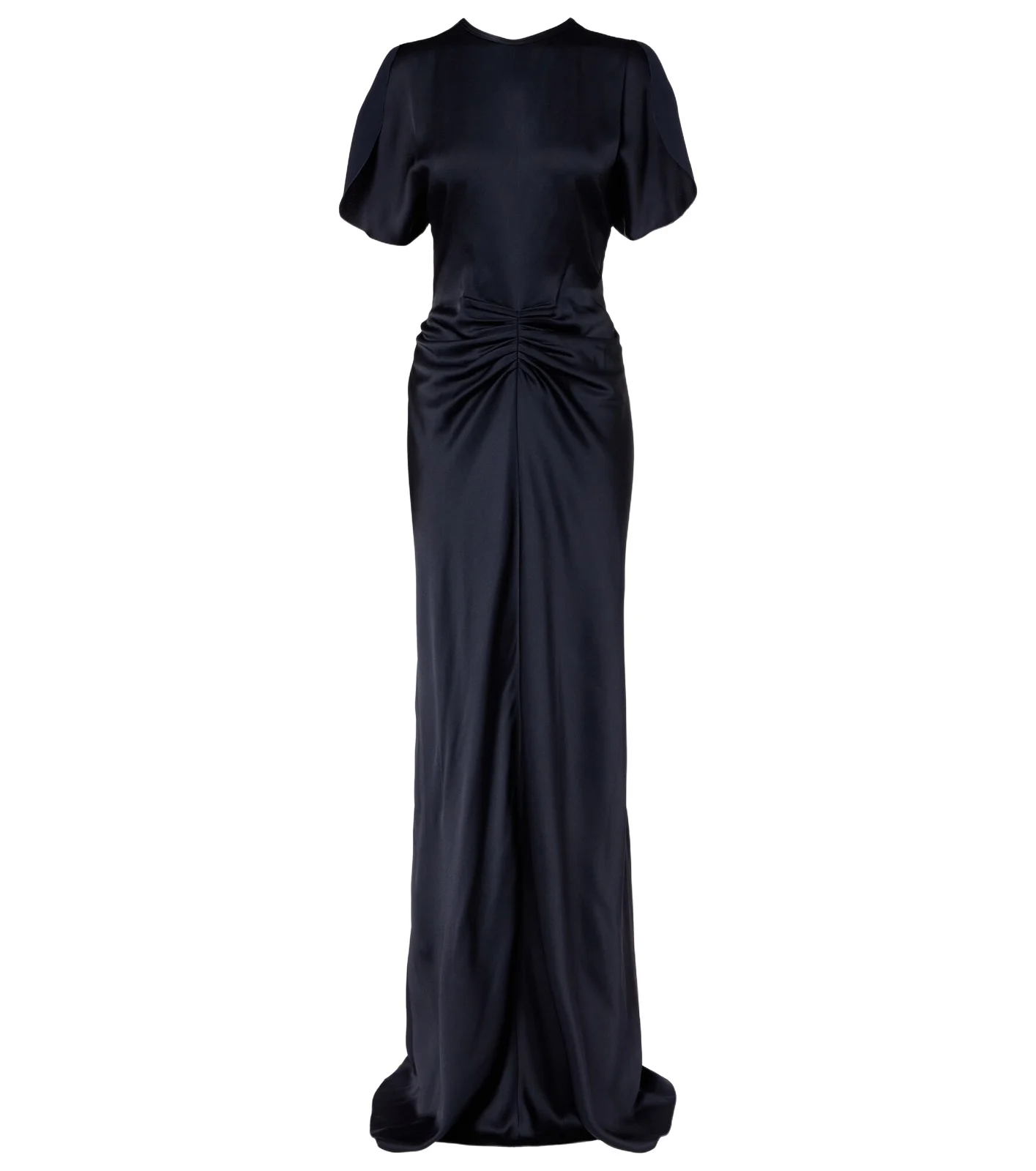 Gathered satin gown Gathered satin gown