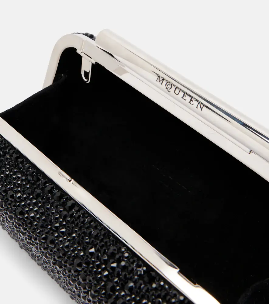 Alexander McQueen T-Bar crystal-embellished clutch | Thumbnail 2 Alexander McQueen T-Bar crystal-embellished clutch | Thumbnail 2