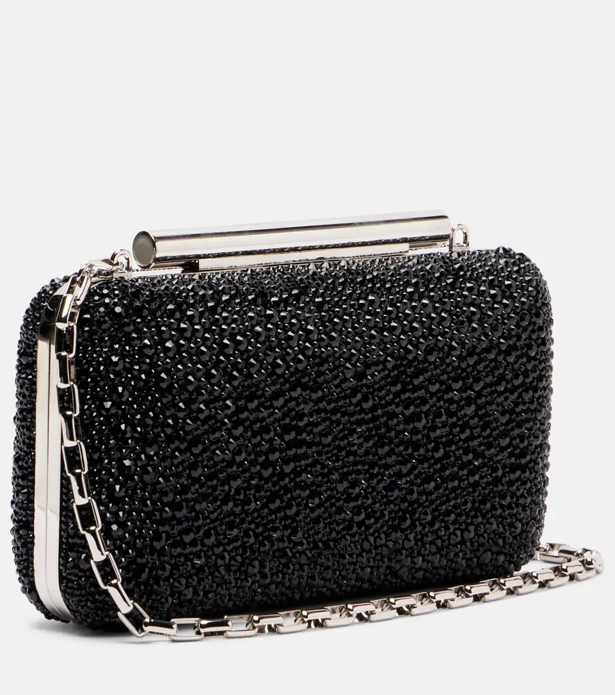 Alexander McQueen T-Bar crystal-embellished clutch | Thumbnail 3 Alexander McQueen T-Bar crystal-embellished clutch | Thumbnail 3