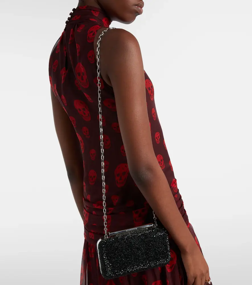 Alexander McQueen T-Bar crystal-embellished clutch | Thumbnail 5 Alexander McQueen T-Bar crystal-embellished clutch | Thumbnail 5
