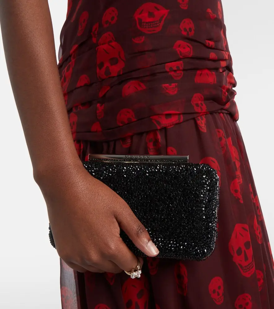 Alexander McQueen T-Bar crystal-embellished clutch | Thumbnail 6 Alexander McQueen T-Bar crystal-embellished clutch | Thumbnail 6