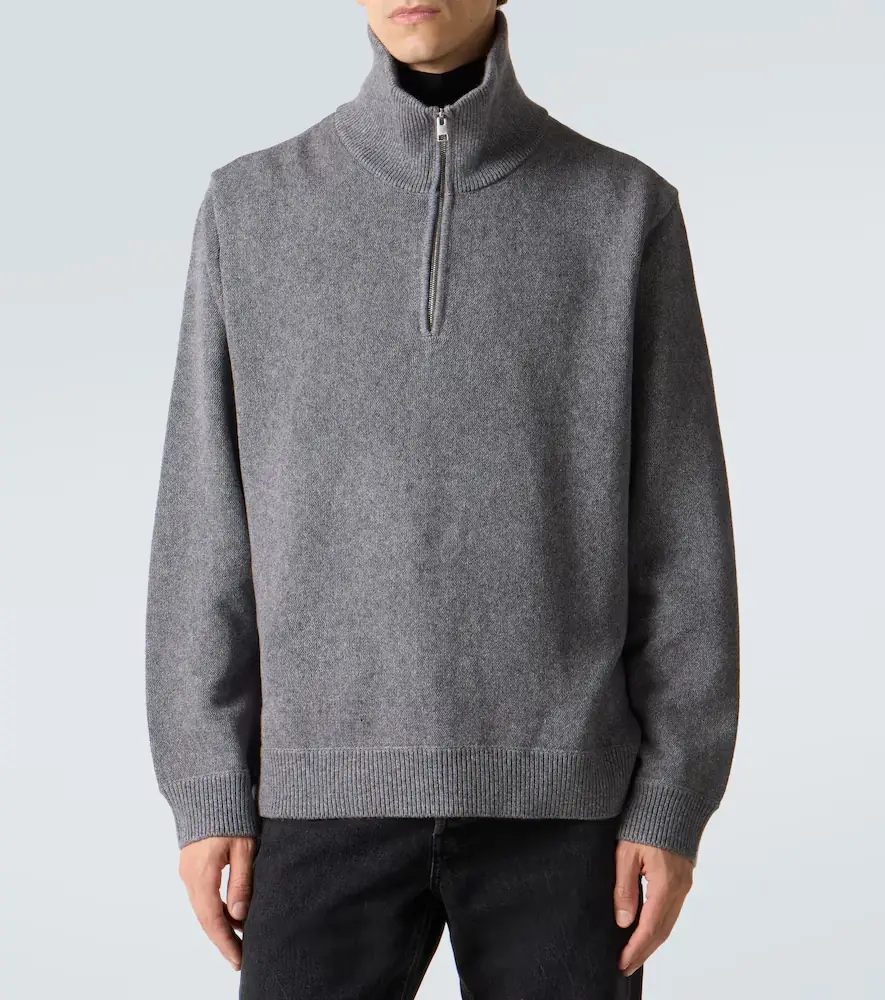 Frame Wool and cotton half-zip sweater | Thumbnail 5 Frame Wool and cotton half-zip sweater | Thumbnail 5