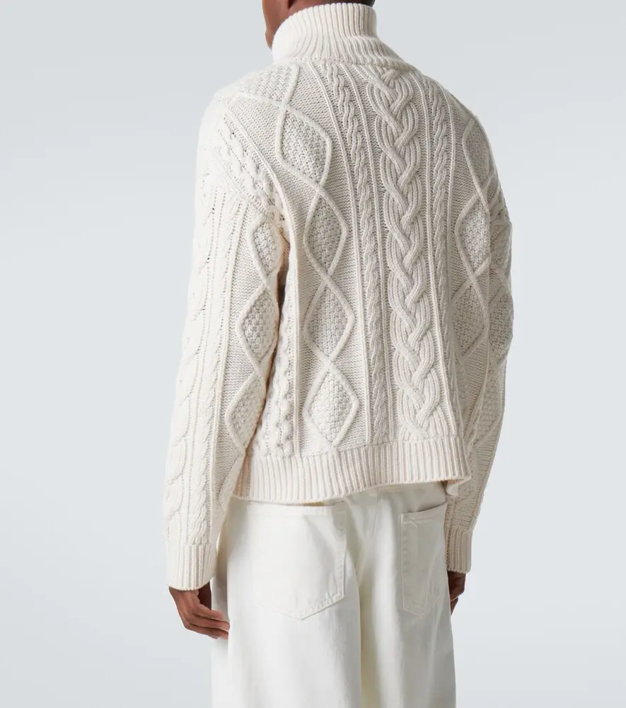 Frame Cable-knit wool and cashmere sweater | Thumbnail 5