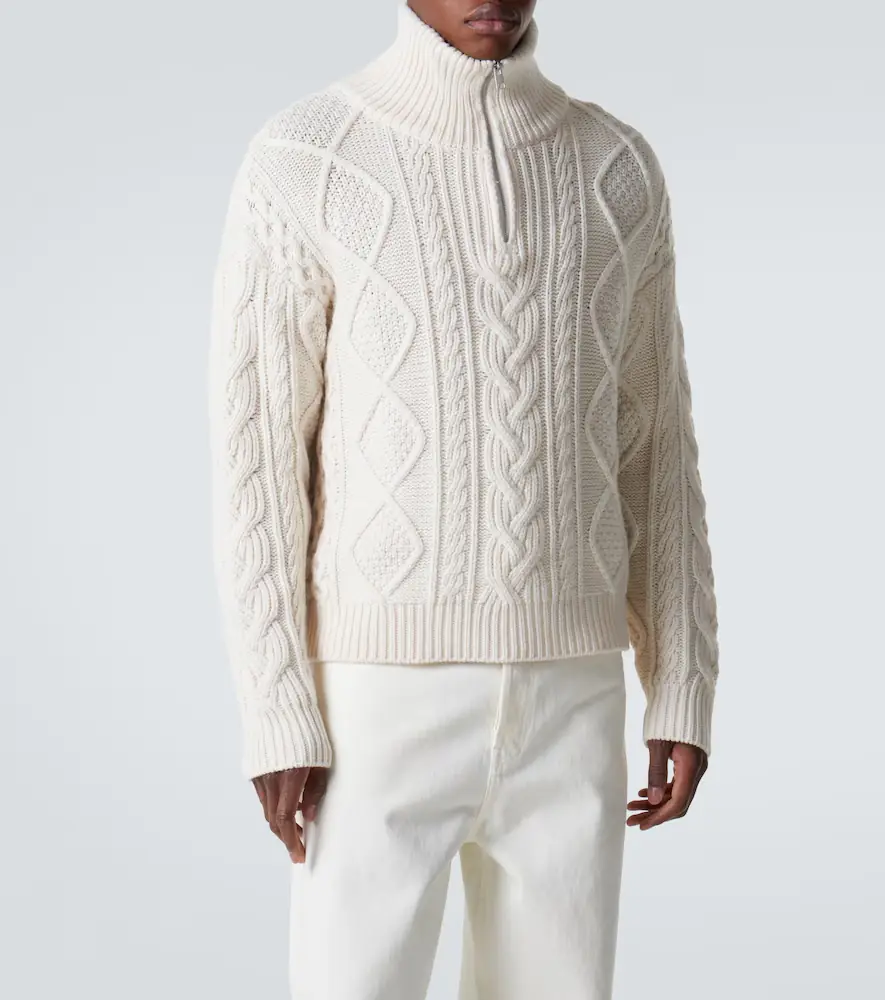 Frame Cable-knit wool and cashmere sweater | Thumbnail 6