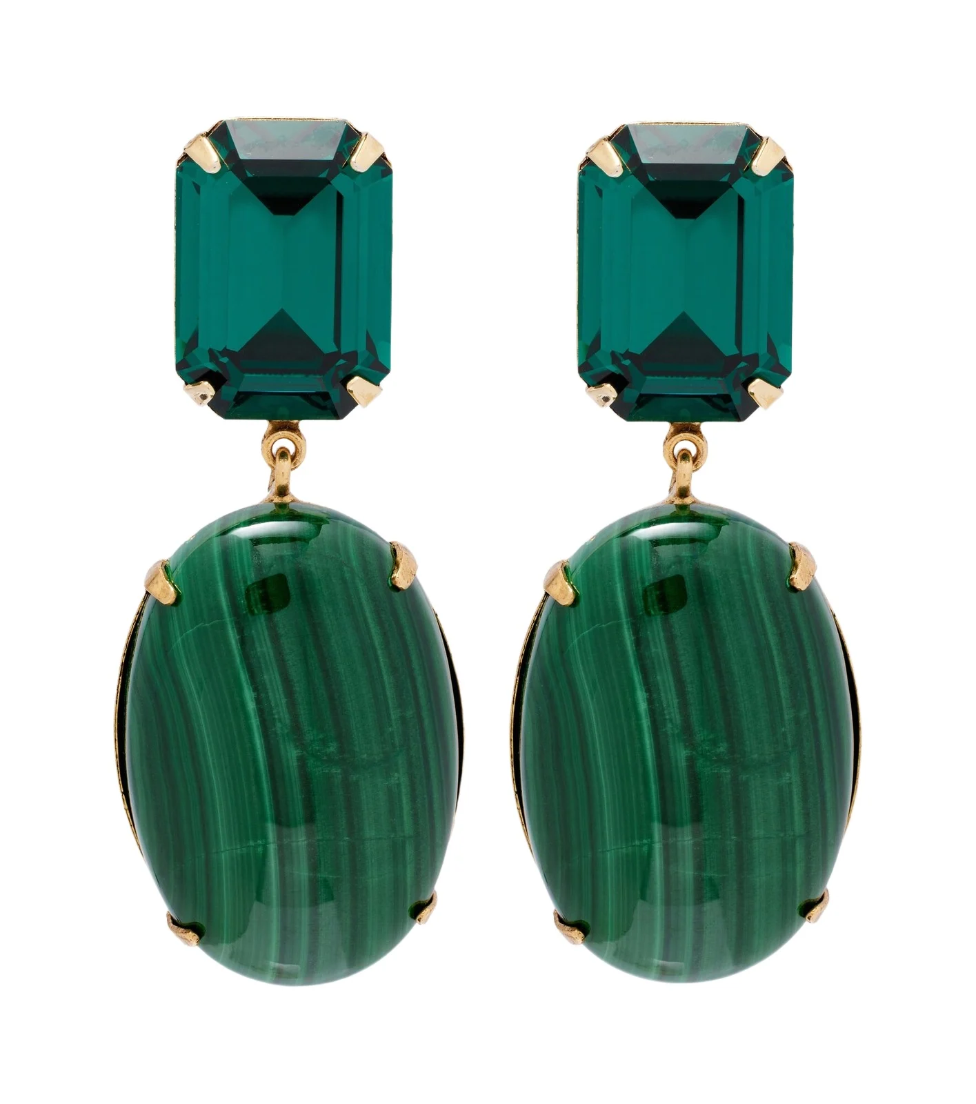 Xiomara 18kt gold-plated drop earrings Xiomara 18kt gold-plated drop earrings